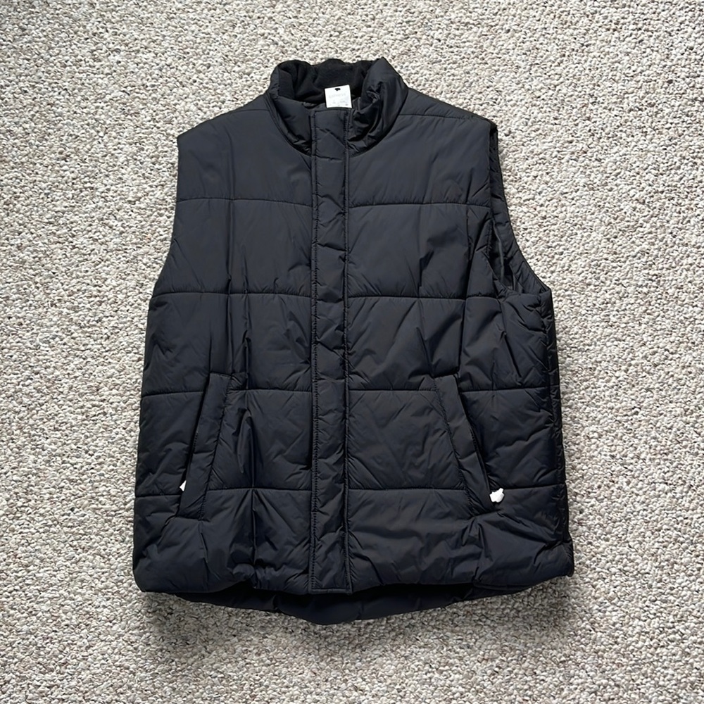 Express Puffer Vest (Black, Men’s Extra Large)